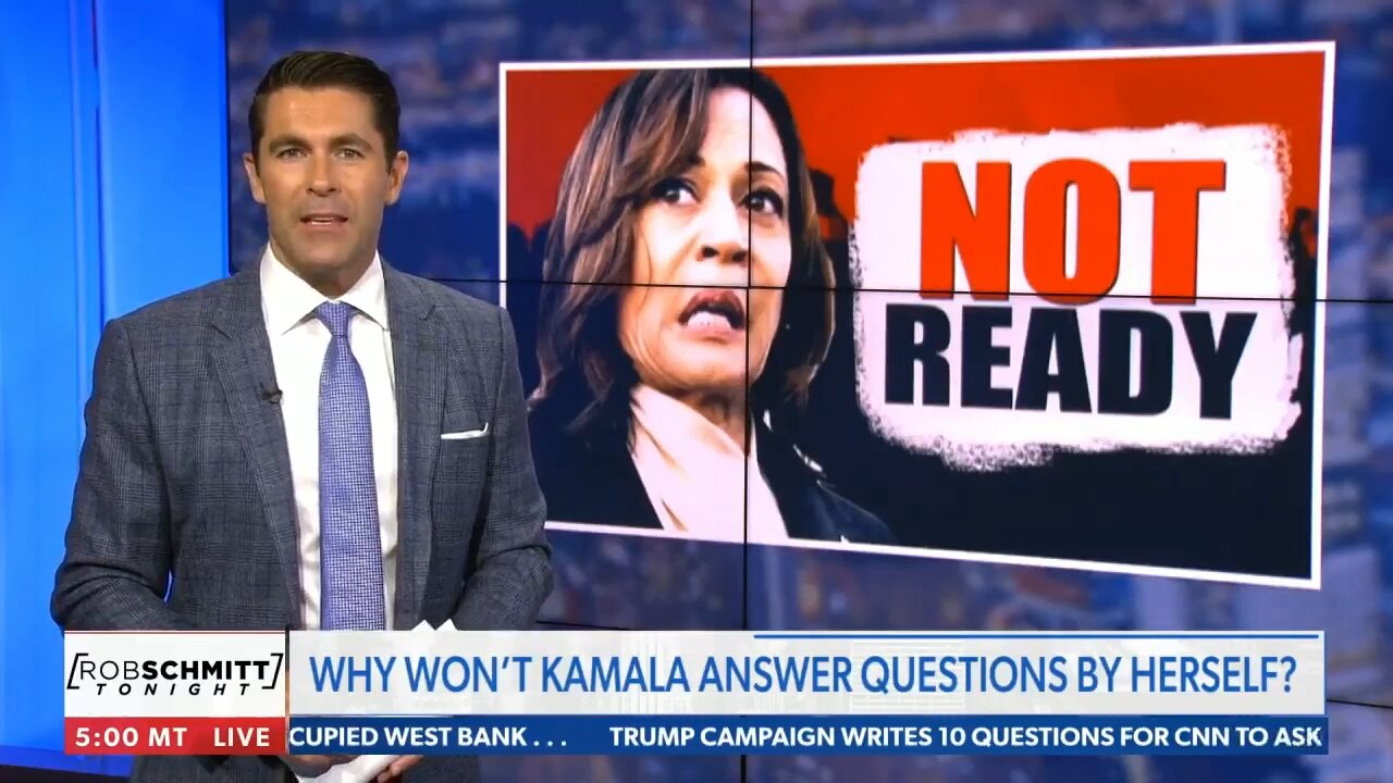 Rob Schmitt: Kamala has less media exposure than Biden, if that's possible