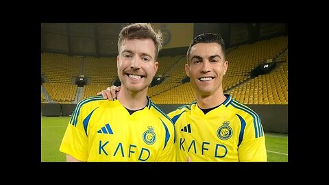 Cristiano ronaldo and mr beast Collab|Mr beast and ronaldo |football