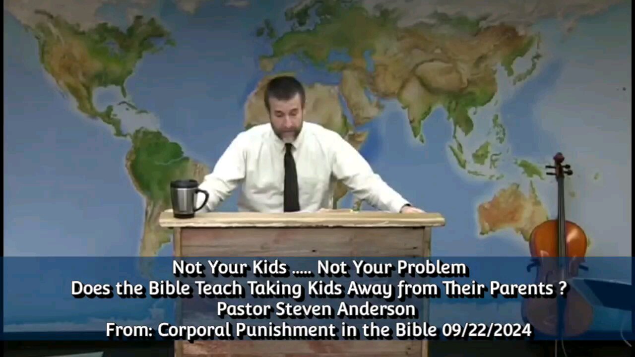 Not Your Kids ..... Not Your Problem Does the Bible Teach Taking Kids Away from Their Parents ?