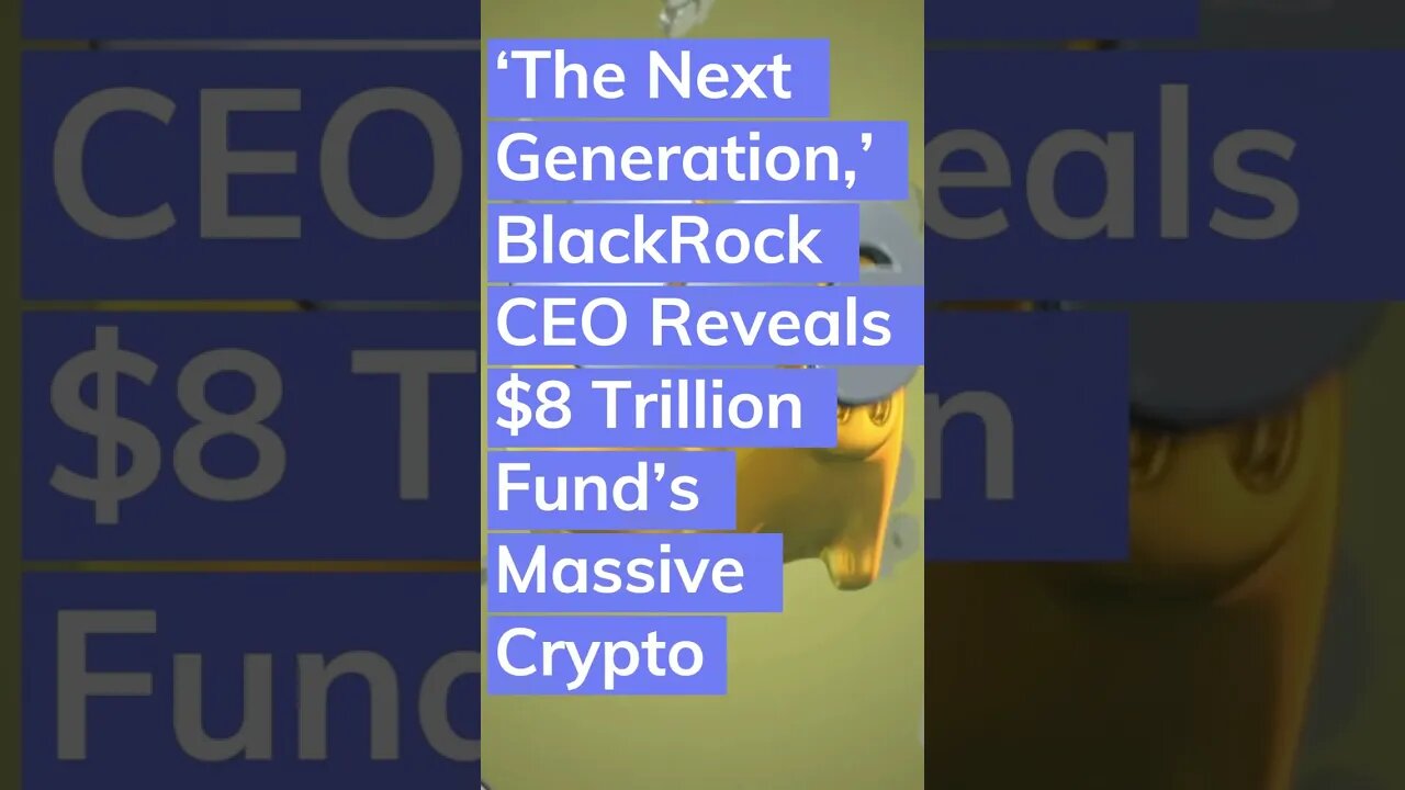 Blackrock - The Company That Owns The World Is Now In Crypto #shorts #blackrock #crypto