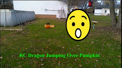 RC Dragon Jumping Over Pumpkin Part 1