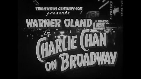 Charlie Chan on Broadway (1937) starring Warner Oland