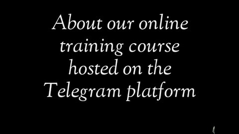 All about our online training course.