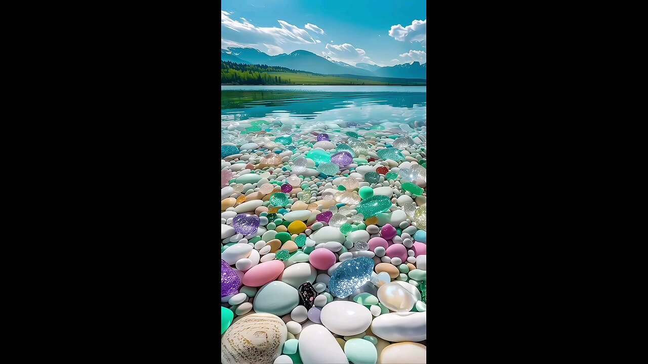 Crystal Clear Waters and Vibrant Riverbed Stones - A Scenic Escape"