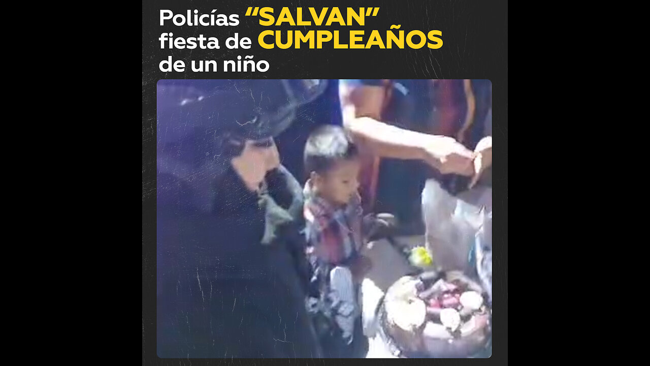 Nadie fue a la fiesta de este niño, así que policías acudieron al rescate con un pastel y sorpresas