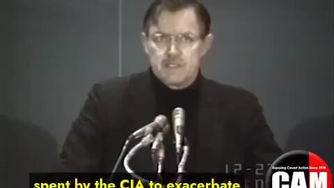 1989 CIA whistleblower John Stockwell: CIA operations have killed 6 Million people.