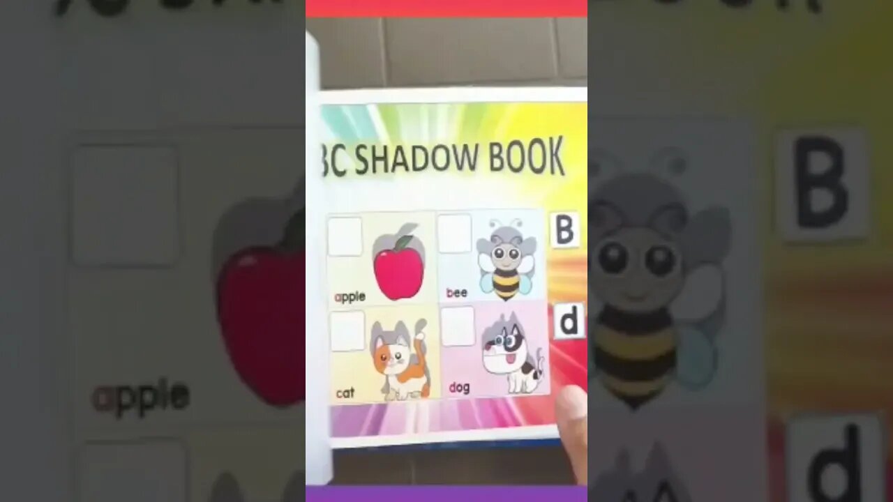 ABC SHADOW BOOK1Let the kids practice sounds, shadow matching letter recogn.AGE GRP- 2+PRICE - 820/-