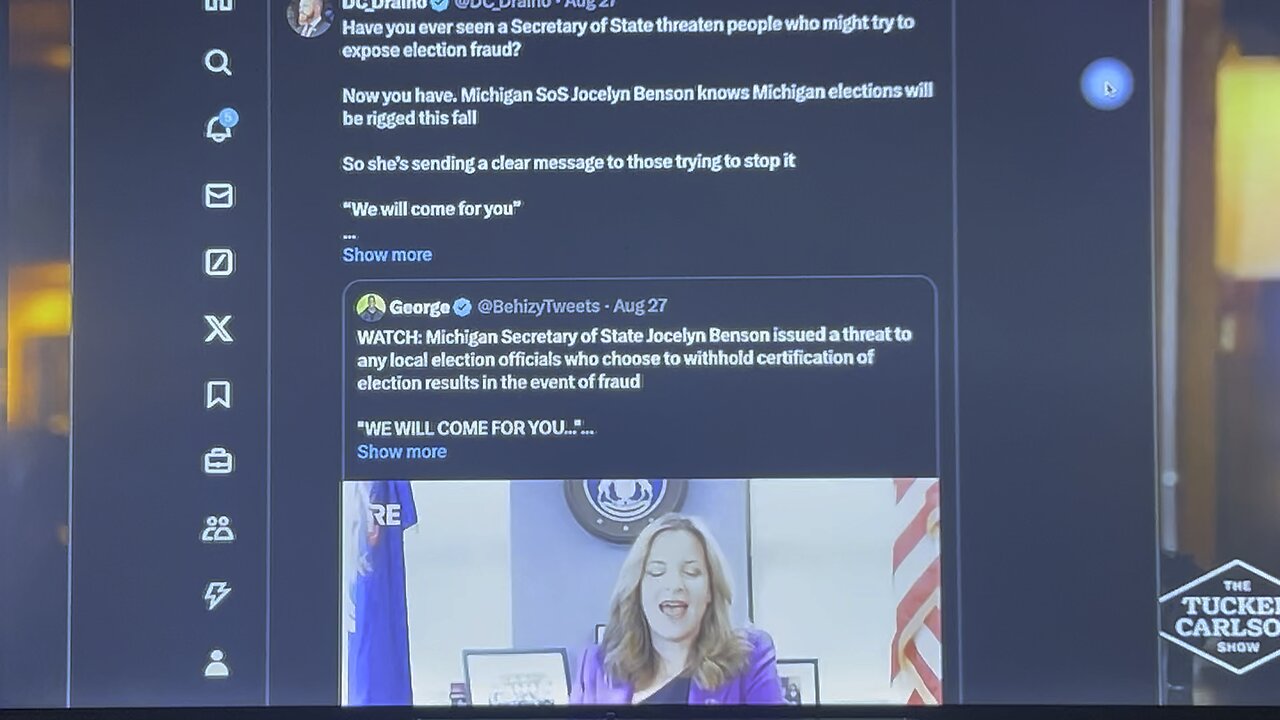 Michigan’s Secretary of State Jocelyn Benson caught treason