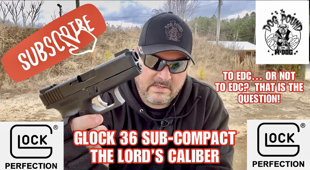 GLOCK 36 SUB COMPACT 45 ACP REVIEW!