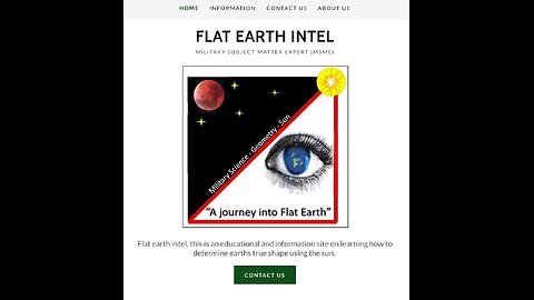 Flat earth Intel website preview