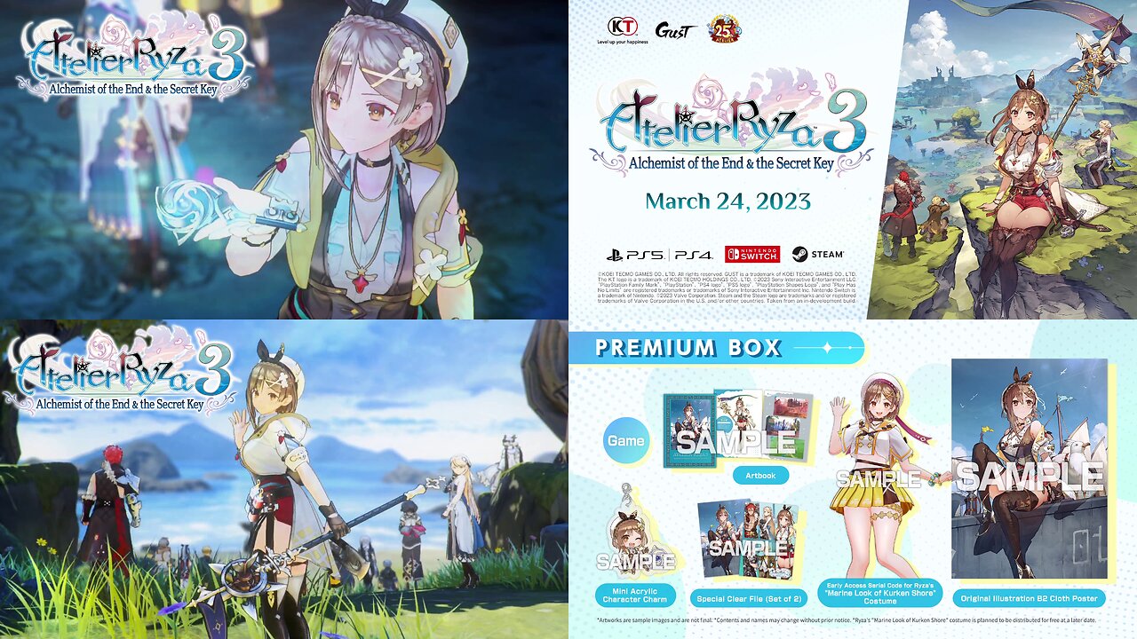 Atelier Ryza 3: Alchemist of the End & the Secret Key [March,24th,2023] New Release Date Trailer