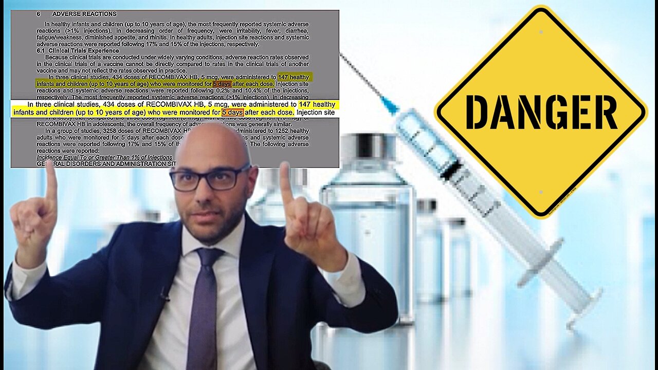 'Aaron Siri' Exposing The Lack Of Safety Data Behind 'Hepatitis B' Vaccines for Newborn Babies