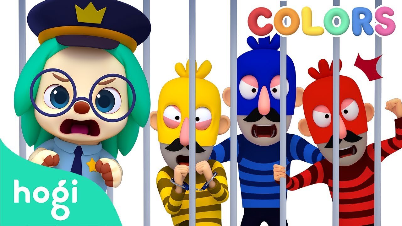 🚔 Learn Colors with Police Car and Thief｜Colors for Kids｜Hogi Colors｜Hogi Pinkfong