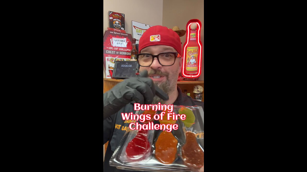 Burning Wings of Fire Spicy Gummy Challenge