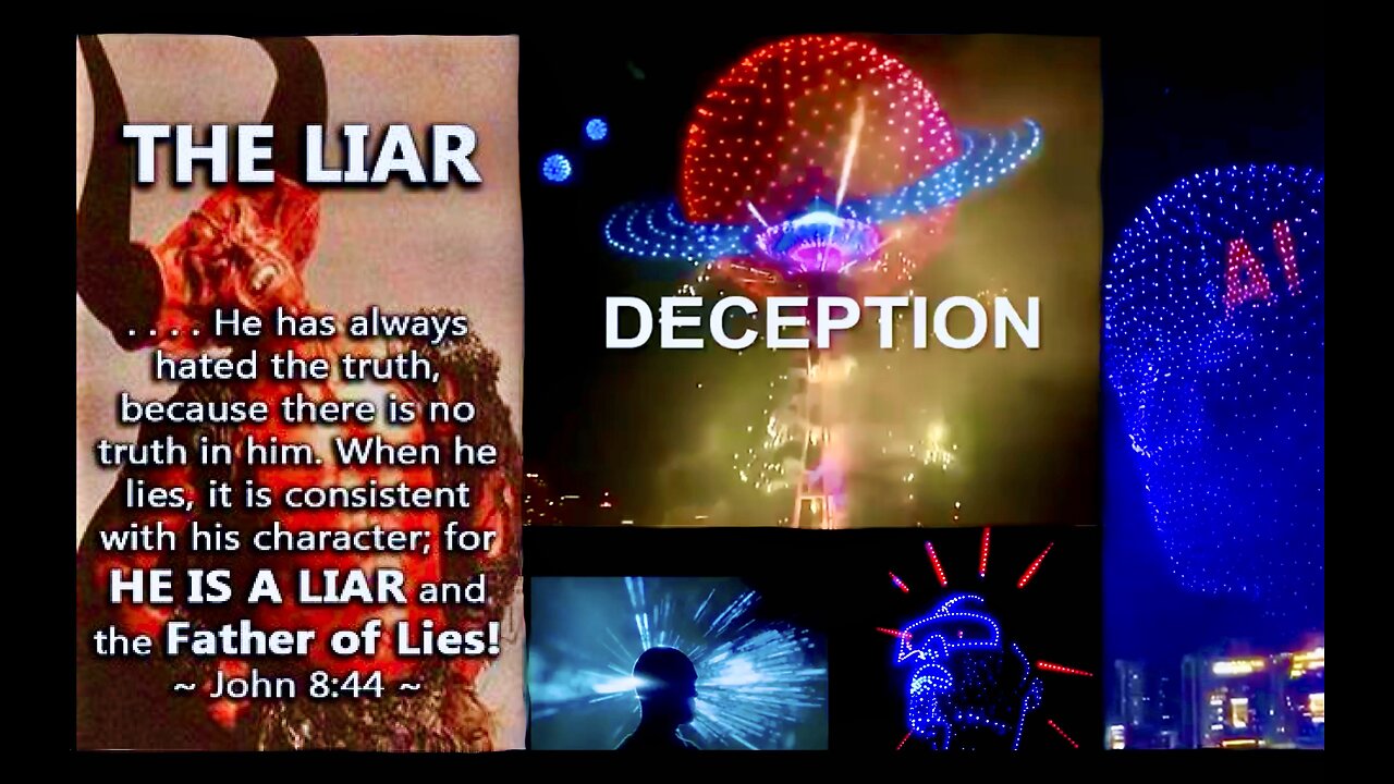 Year Of Deception Unveiled NWO Use Drones To Normalize AI Welcome Return Of The Father Of All Lies