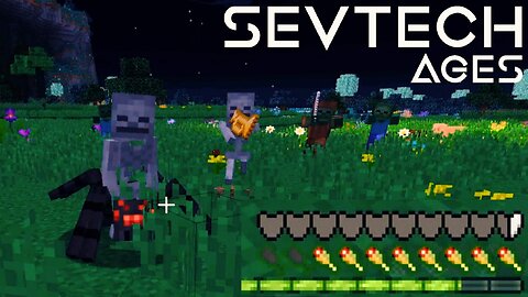 Surviving My First Night In A Brutal Modpack! Sevtech Ages Episode 1