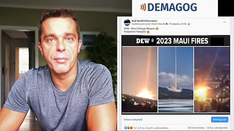 DEW (Direct Energy Weapon). Pożar na wyspie Maui (Hawaje) (analiza "demagogii") (08.09.2023)