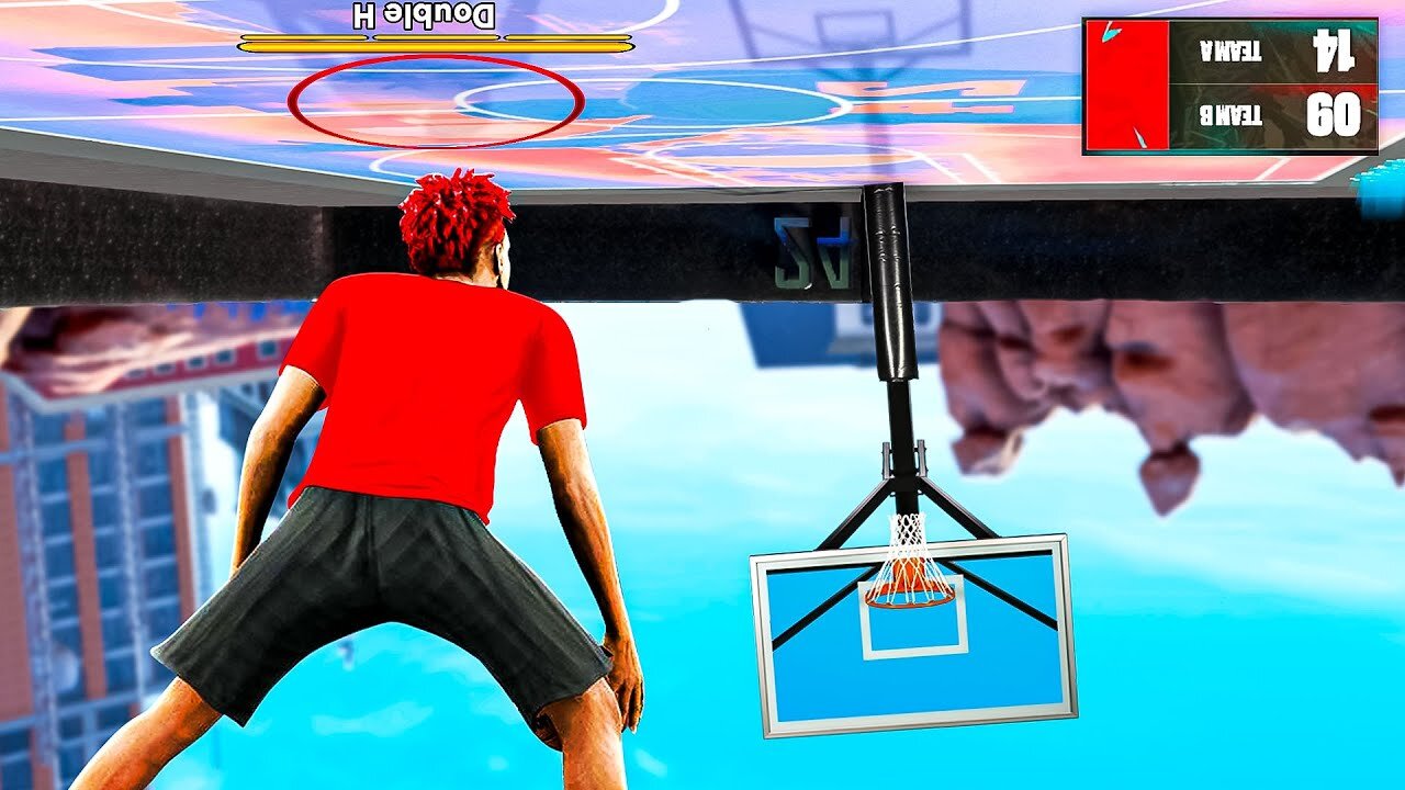 Playing NBA 2K23 Upside Down