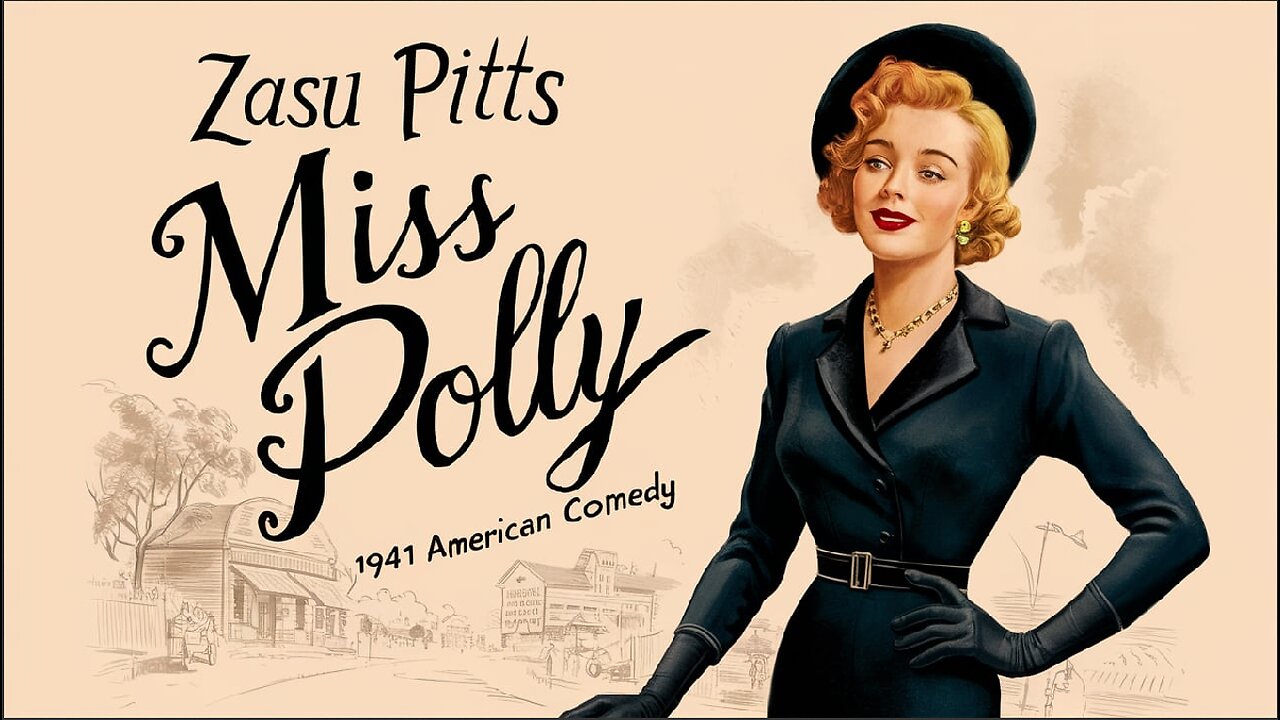 MISS POLLY (1941) Zasu Pitts, Slim Summerville & Kathleen Howard | Comedy, Romance | Colorized