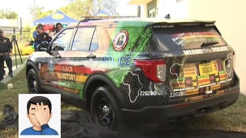 BLACK HISTORY MONTH COP CAR