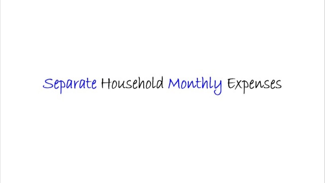 Mobile - Separate Household Expenses - English