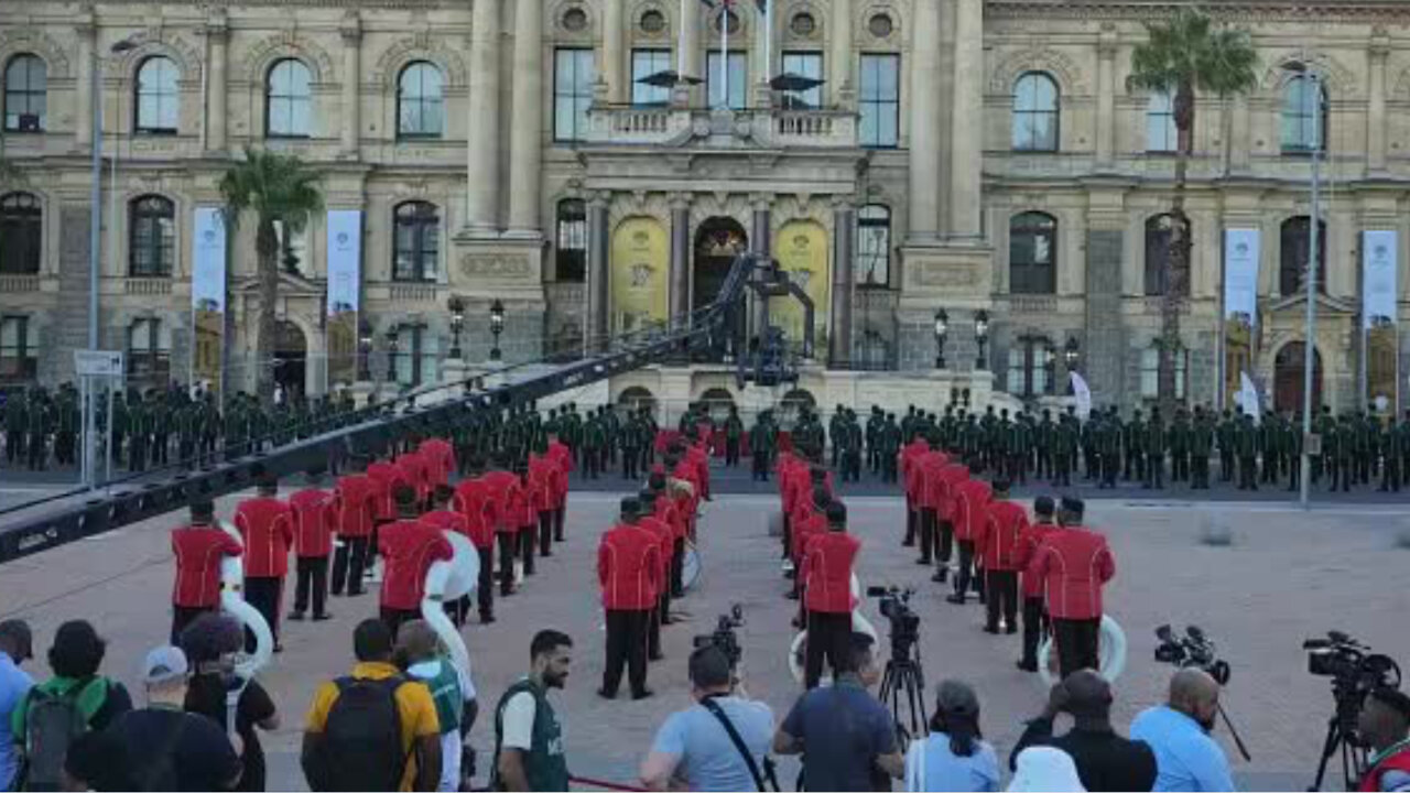 Watch: Military Ceremony Ahead of The State of the Nation Address