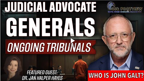 JMC W/ DR JAN HALPER HAYES-Judicial Advocate Generals - Ongoing Tribunals JGANON, SGANON