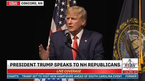 FULL SPEECH: President Trump's visit to New Hampshire on Saturday 1/28/23