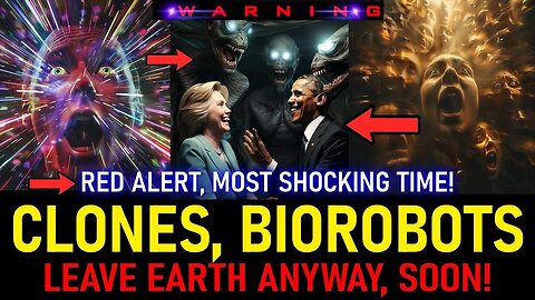 MILLIONS OF CLONES, BIOROBOTS, LOW VIBRATION CREATURES EMBODIED AS HUMANS THAT WILL LEAVE EARTH!! 10