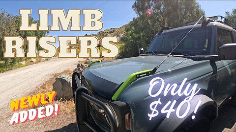 2021 -2024 How to install Limb Risers on the Ford Bronco - Roof Rack required.