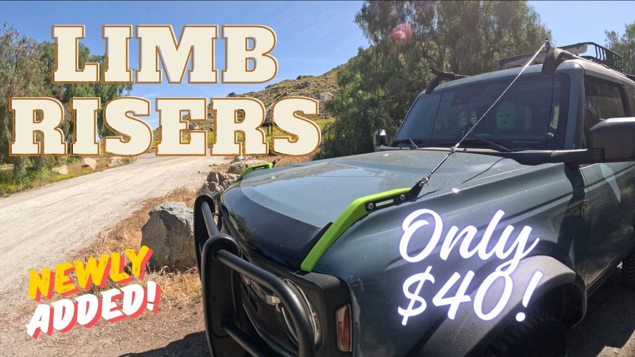 2021 -2024 How to install Limb Risers on the Ford Bronco - Roof Rack required.