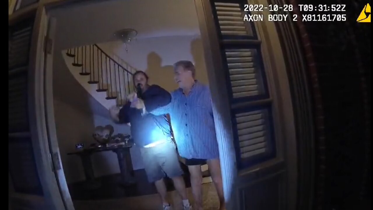 JUST RELEASED BODYCAM OF PAUL PELOSI ATTACK 1.27.23