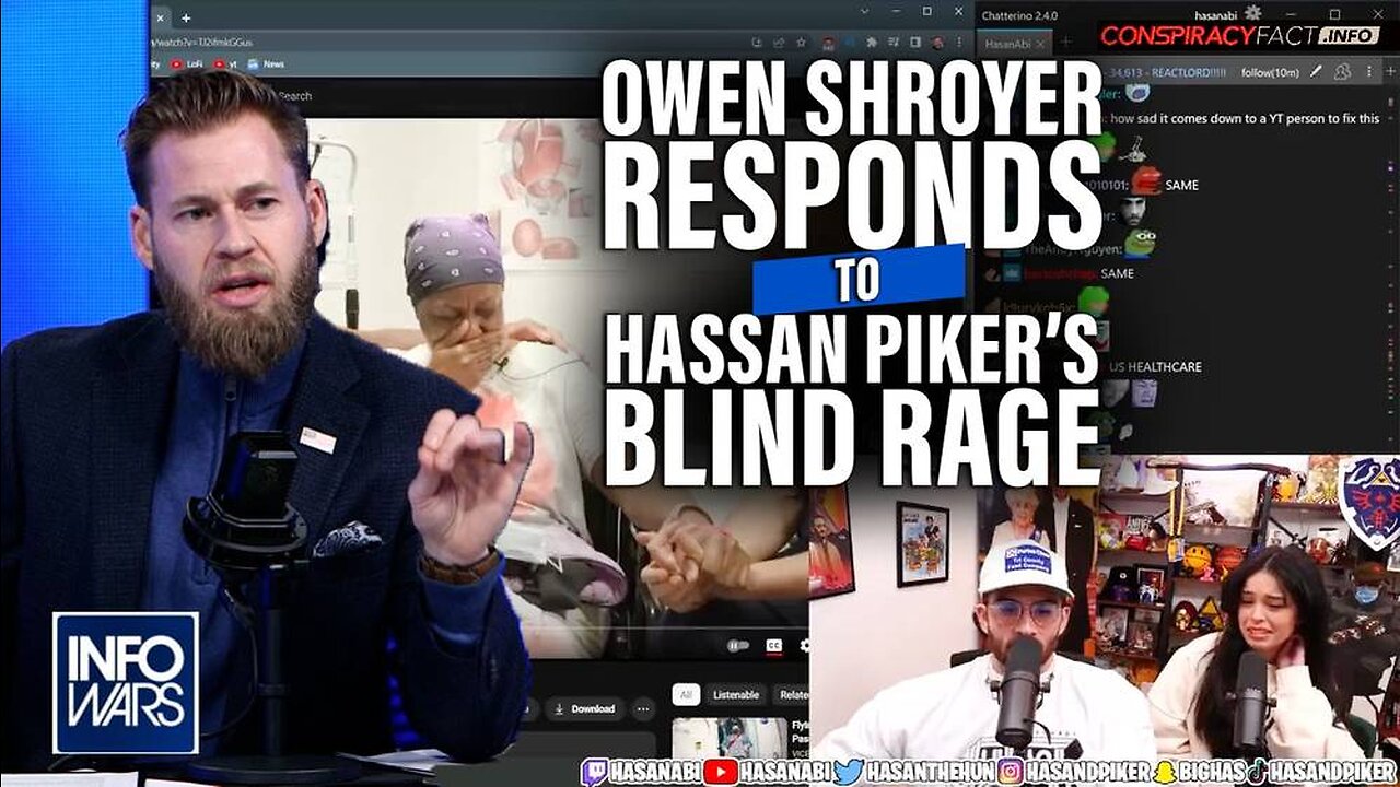 Owen Shroyer Responds to Hassan Piker's Rage in Viral Video