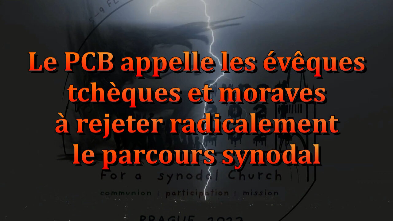 Le PCB appelle les évêques tchèques et moraves à rejeter radicalement le parcours synodal