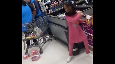 All The Adults In This Video Will Recall This Moment As The Time A 3-Foot Satan Walked Into Walmart