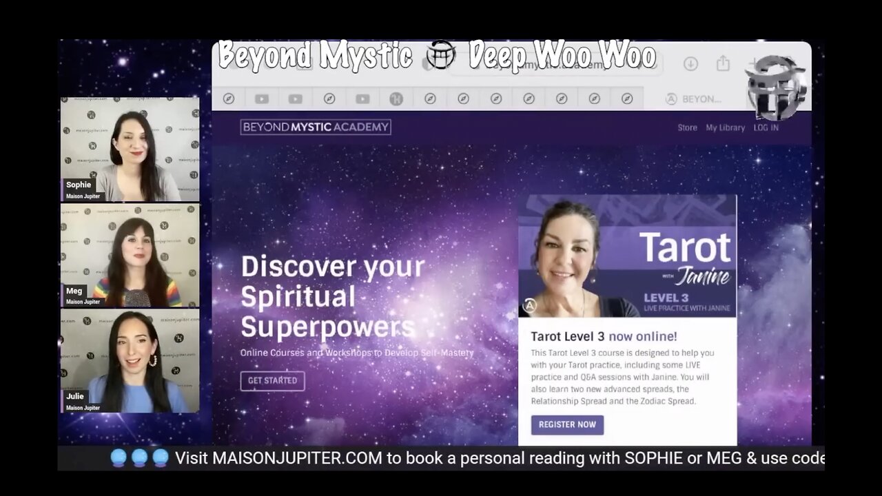 JANINE'S TAROT LEVEL3 - PROMO WITH JULIE, SOPHIE & MEG