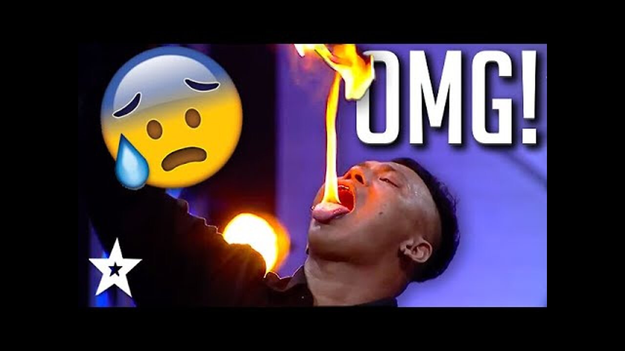 HILARIOUS FIRE BREATHERS Do Crazy Stunts on Thailand's