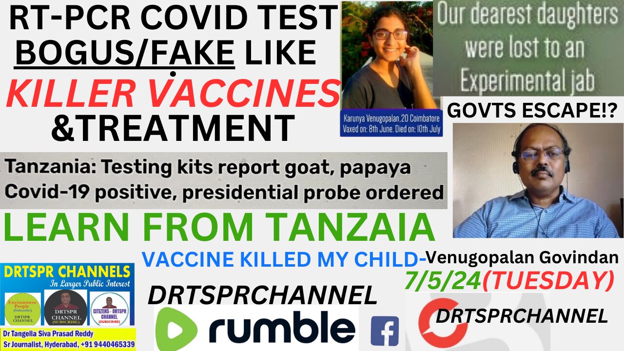 RTPCR#COVIDTESTFAKE#LIKEKILLERVACCINES#TANZANIAPROVES#SAVELIVES