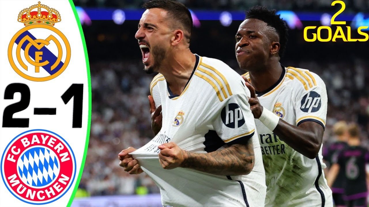 Real Madrid vs Bayern Munich 2-1 - All Goals and Highlights - 2024 🔥 JOSELU #realmadrid