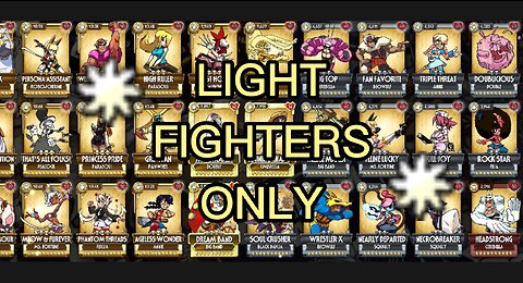 Skullgirls Mobile Challenge: Light Fighters Only