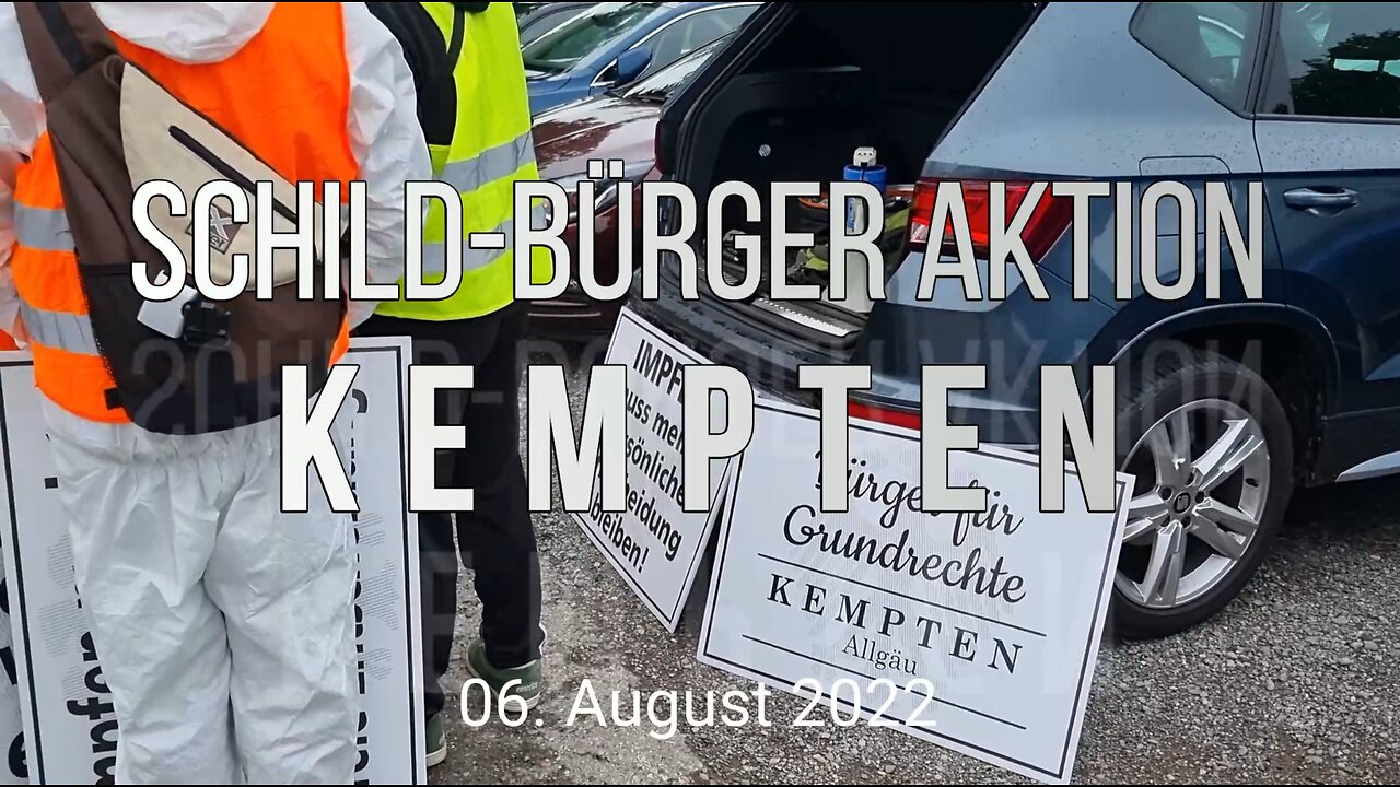 Schild Bürger Aktion in Kempten 06-08-2022