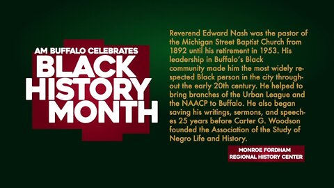 Black History Month - Reverend Edward Nash