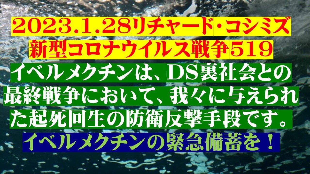 2023.01.28 リチャード・コシミズ新型コロナウイルス戦争５１９