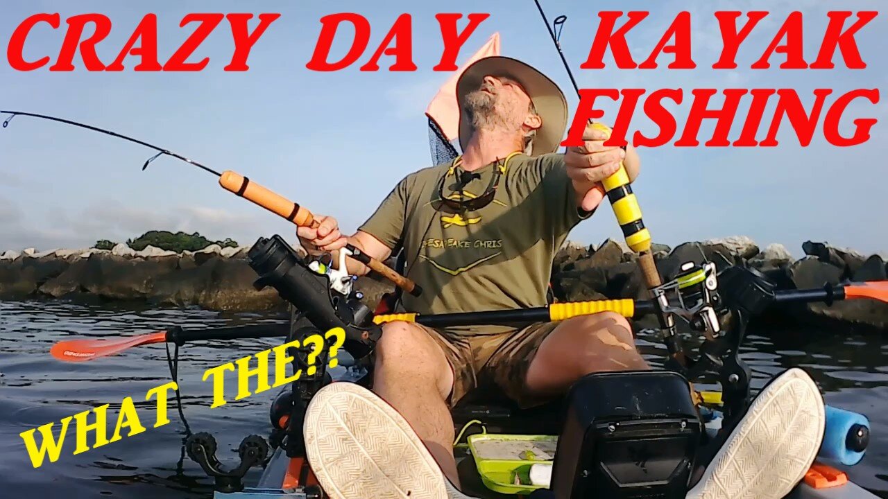 CRAZIEST DAY KAYAK FISHING YET!!