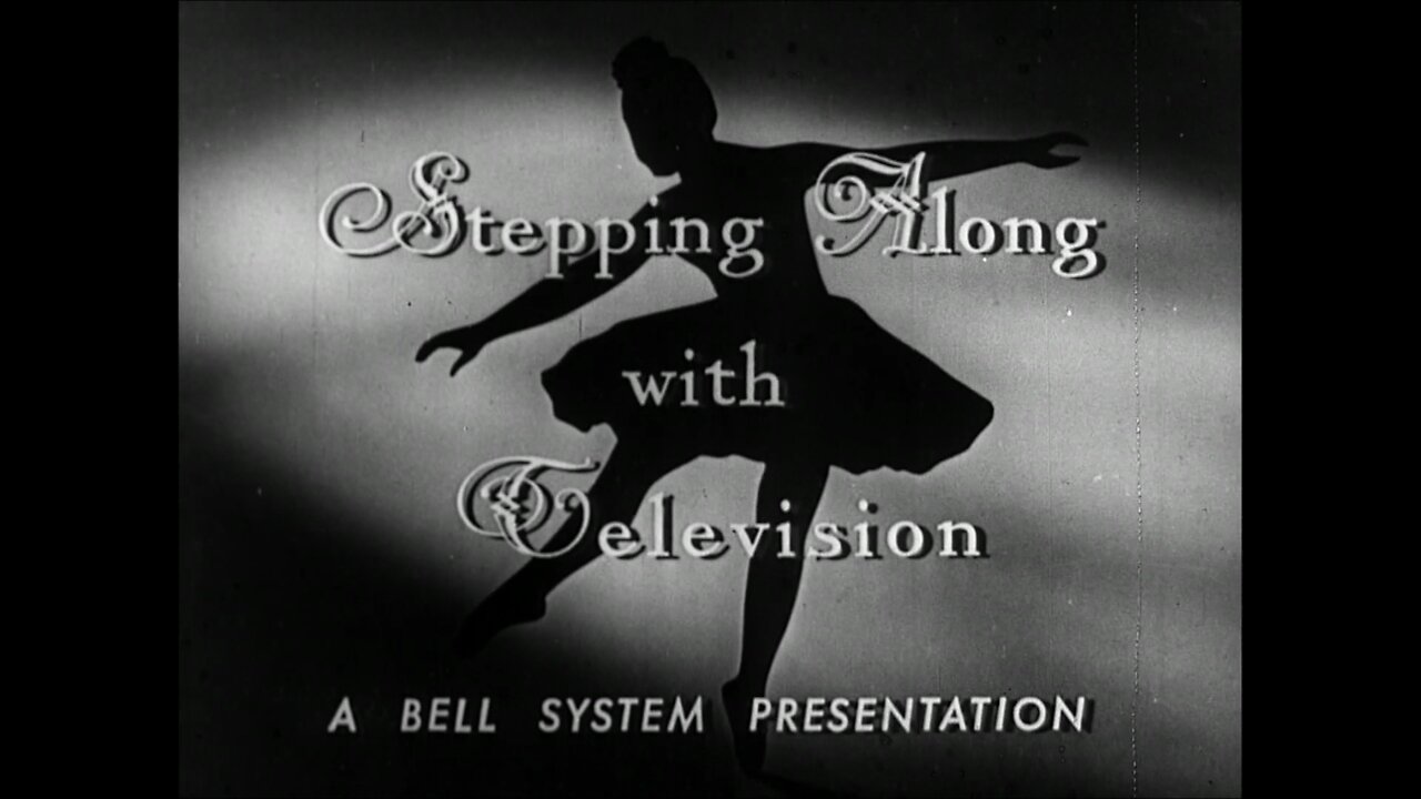 Stepping Along With Television (1949 Original Black & White Film)