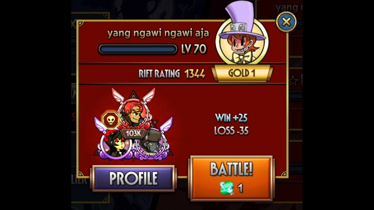 DIAMOND 3 Rank Rift Battles Skullgirls Mobile