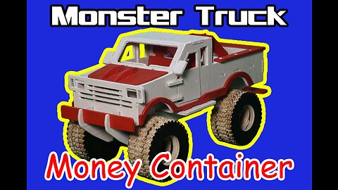 Build DIY Monster Truck wooden puzzle toy car using CNC machine