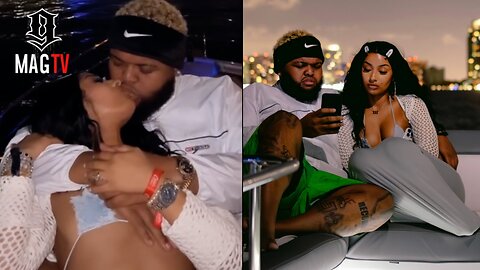 Druski & Rubi Rose Spotted Locking Lips On Their Romantic Cruise! 🥰