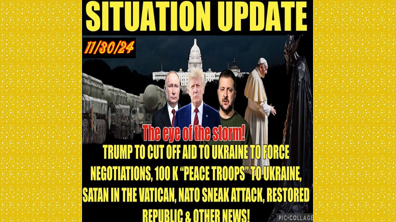 SG Anon. Juan O Savin ~ Situation Update 11/30/24 ~ Restored Republic > Judy Byington- Q+ White Hats