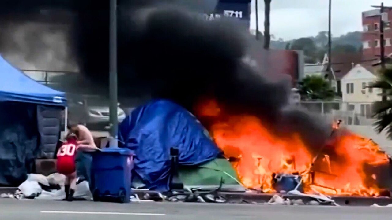 The Homeless Can't Stop Starting Fires in Los Angeles...